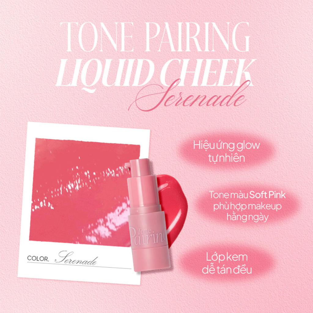 Set Son Kem Espoir Couture Lip Tint Blur Velvet Serenade 5.5g & Má Hồng Espoir Tone Pairing Liquid Cheek Serenade 8ml