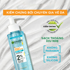 Gel Rửa Mặt Cho Da Dầu Mụn Garnier Bright Complete Anti-Acne Cleansing Gel 120ml