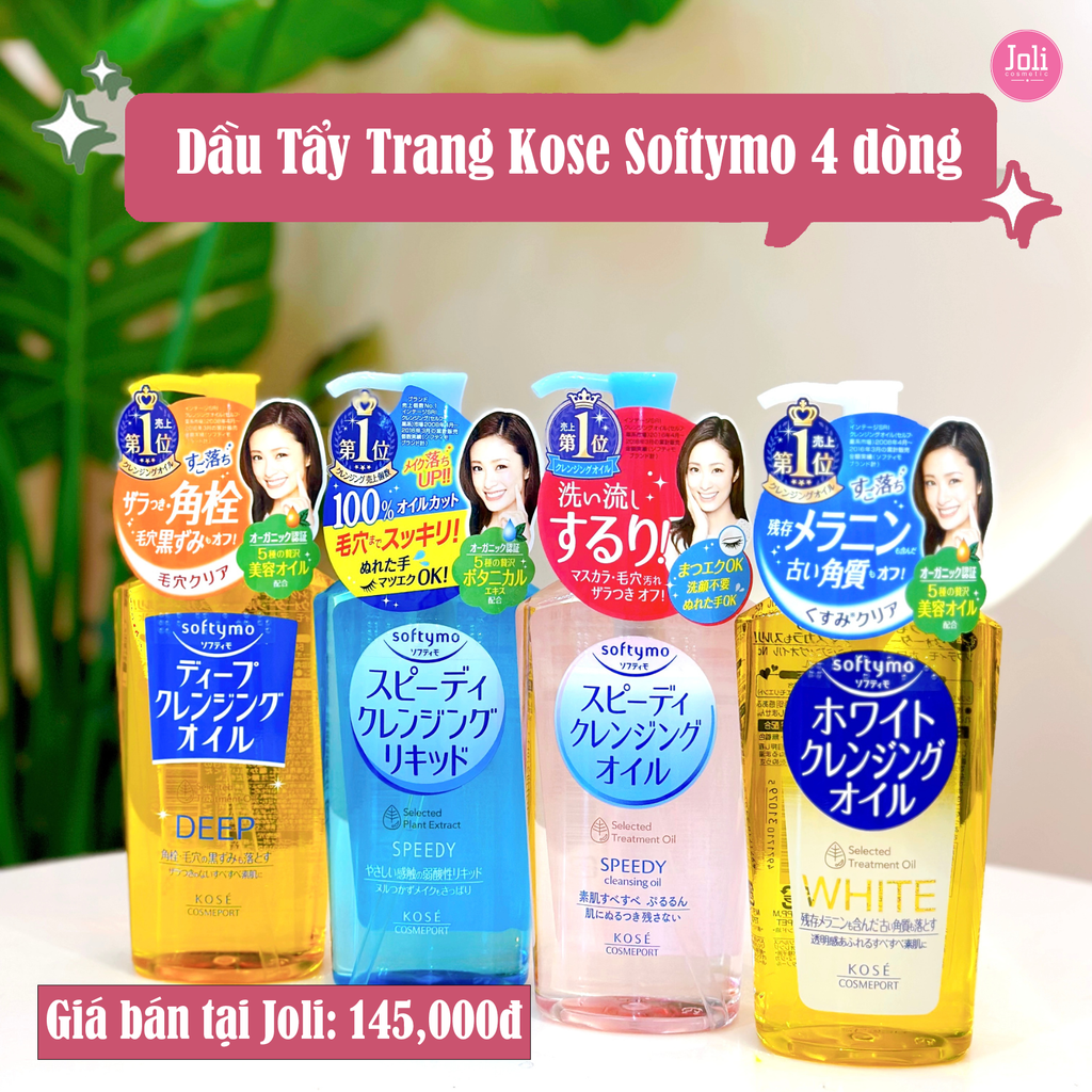 Dầu Tẩy Trang Kose Softymo Deep Cleansing Oil 230ml