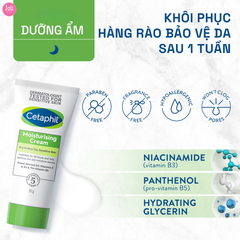 Kem Dưỡng Ẩm Cho Da Nhạy Cảm Cetaphil Moisturising Cream 50g