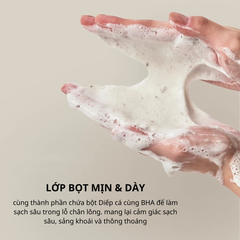 Sữa Rửa Mặt Cho Da Dầu Anua Heartleaf Quercetinol Pore Deep Cleansing Foam 150ml