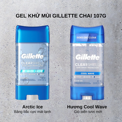 Gel Khử Mùi Giảm Tiết Mồ Hôi Gillette Clear Shield 72HR Sweat Protection 107g