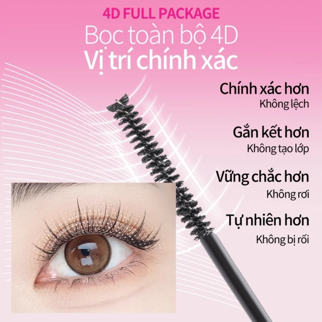 Mascara Keo Dán Mi 2 Đầu 4 Trong 1 Mlen Diary 8g