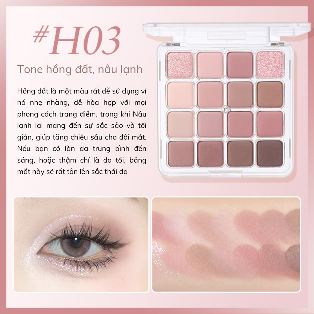 Phấn Mắt 16 Ô Hold Live Sunset Magic Eyeshadow Tray
