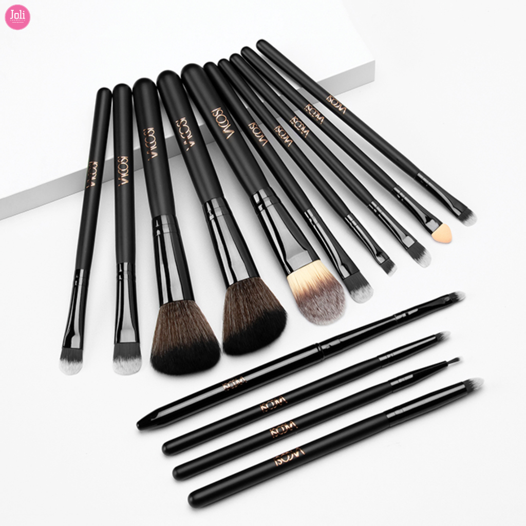 Bộ Cọ 14 Cây Kèm Bóp Da Cam Vacosi BC36 Mars Mission Brush Set
