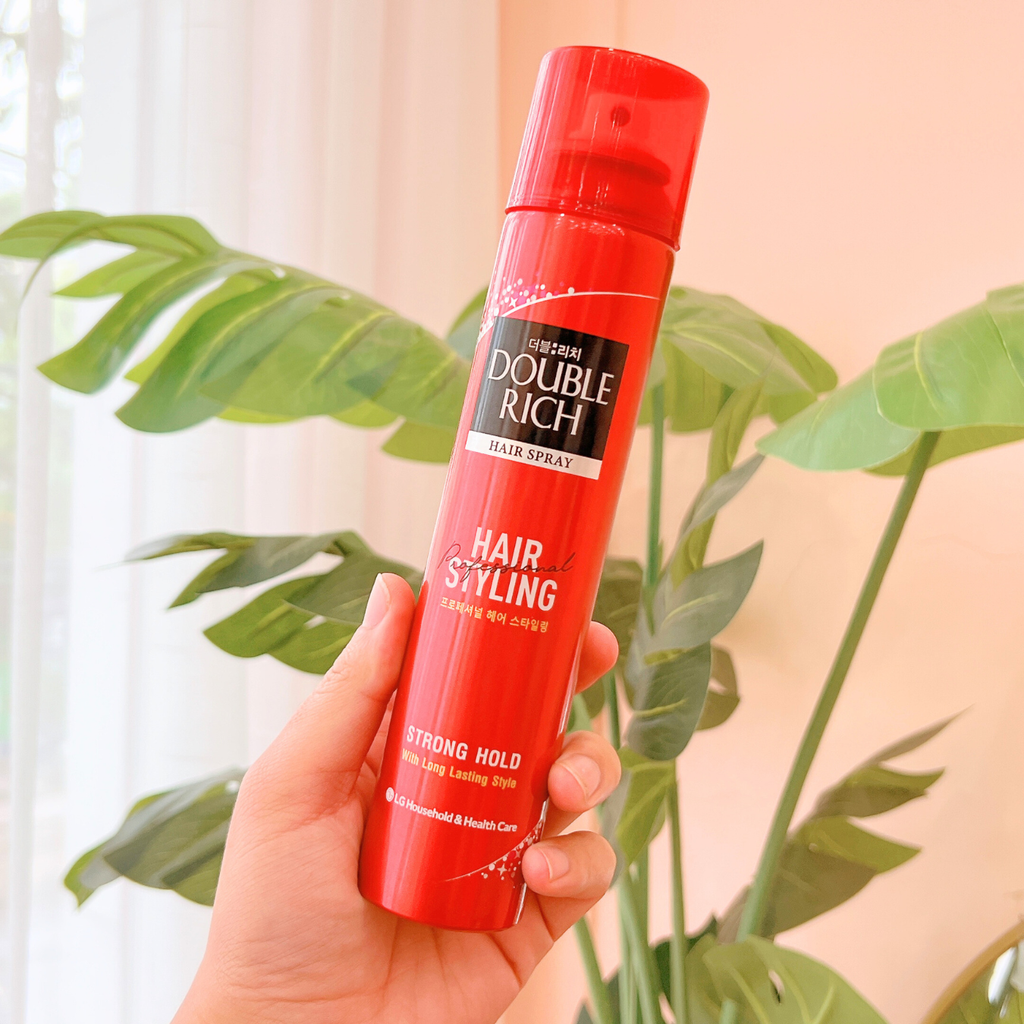 Xịt Tạo Kiểu Tóc Giữ Tóc Cố Định Double Rich Hair Spray Strong Hold 170ml