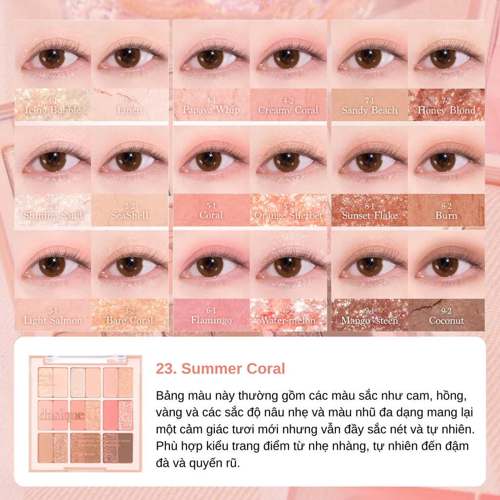 Bảng Phấn Mắt 18 Màu Dasique Shadow Palette