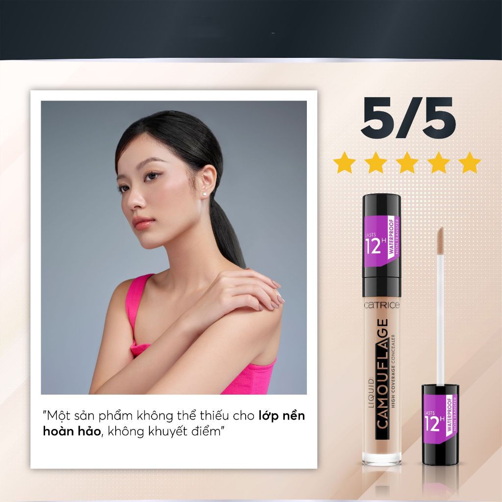 Kem Che Khuyết Điểm Catrice Liquid Camouflage High Coverage Concealer