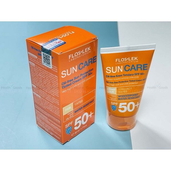 Kem Chống Nắng Kiềm Dầu Floslek Oil Free Sun Protection Tinted Cream SPF50+ 50ml