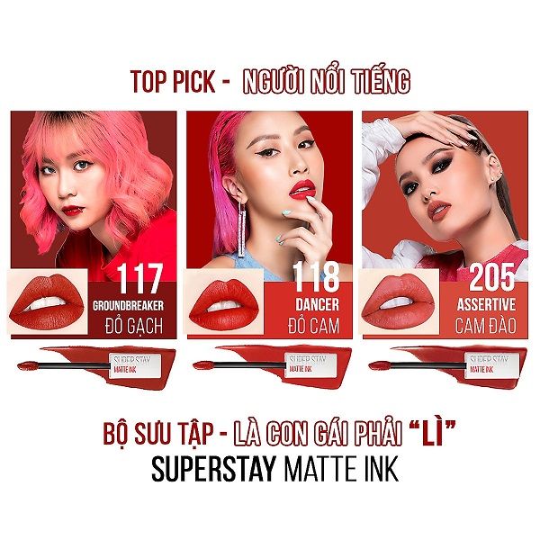 Son Kem Lì Maybelline Super Stay Matte Ink Lipstick