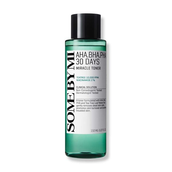 Nước Hoa Hồng Cho Da Mụn Some By Mi Miracle Toner AHA-BHA-PHA 30 Days 150ml