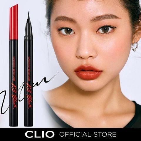 Bút Kẻ Viền Mắt Chống Trôi Clio Superproof Brush Liner Kill Black 0.55ml