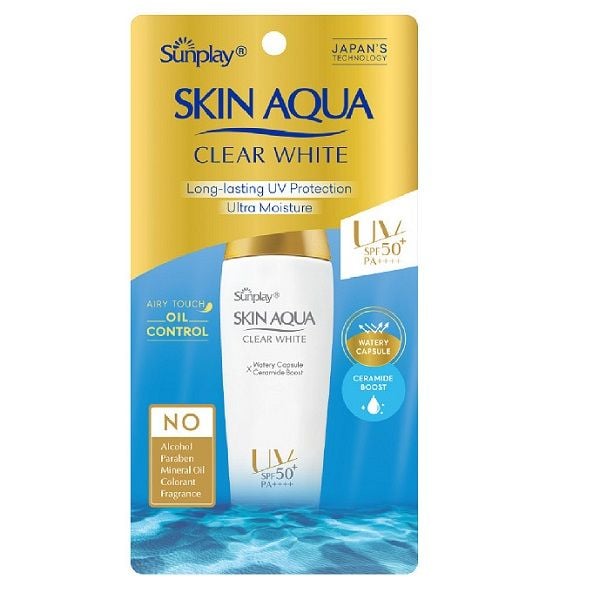 Sữa Chống Nắng Dưỡng Da Sáng Mịn Sunplay Skin Aqua Clear White SPF50+ PA++++ 25g