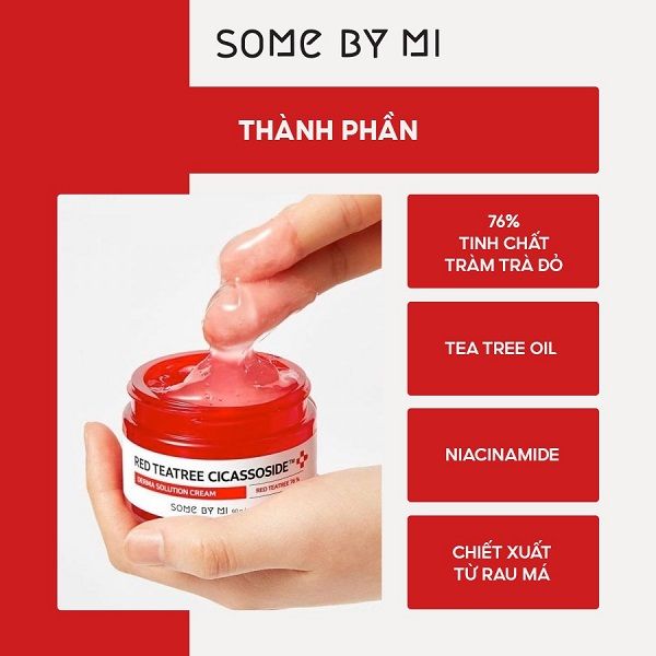 Kem Dưỡng Cho Da Nhạy Cảm Some By Mi Teatree Cicassoside Final Solution Cream 60g