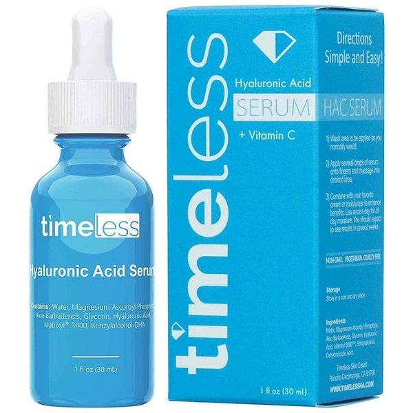 Tinh Chất Cấp Ẩm Dưỡng Trắng Da Timeless Hyaluronic Acid + Vitamin C Serum 30ml