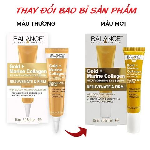 Tinh Chất Dưỡng Da Vùng Mắt Ngừa Lão Hóa Balance Active Formula Gold+Collagen Rejuvenating Eye Serum 15ml