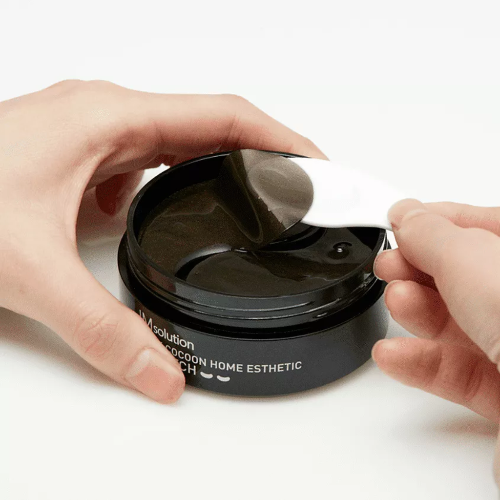 Mặt Nạ Mắt Làm Dịu Chiết Xuất Kén Tằm Jmsolution Black Cocoon Home Esthetic Eye Patch 90g
