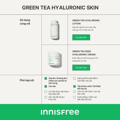 Nước Hoa Hồng Cấp Ẩm innisfree Green Tea Hyaluronic Skin 170ml