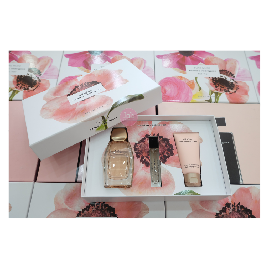 Set Nước Hoa Nữ Narciso Rodriguez All Of Me Eau De Parfum (Nước hoa 90ml + 10ml , Lotion 50ml)