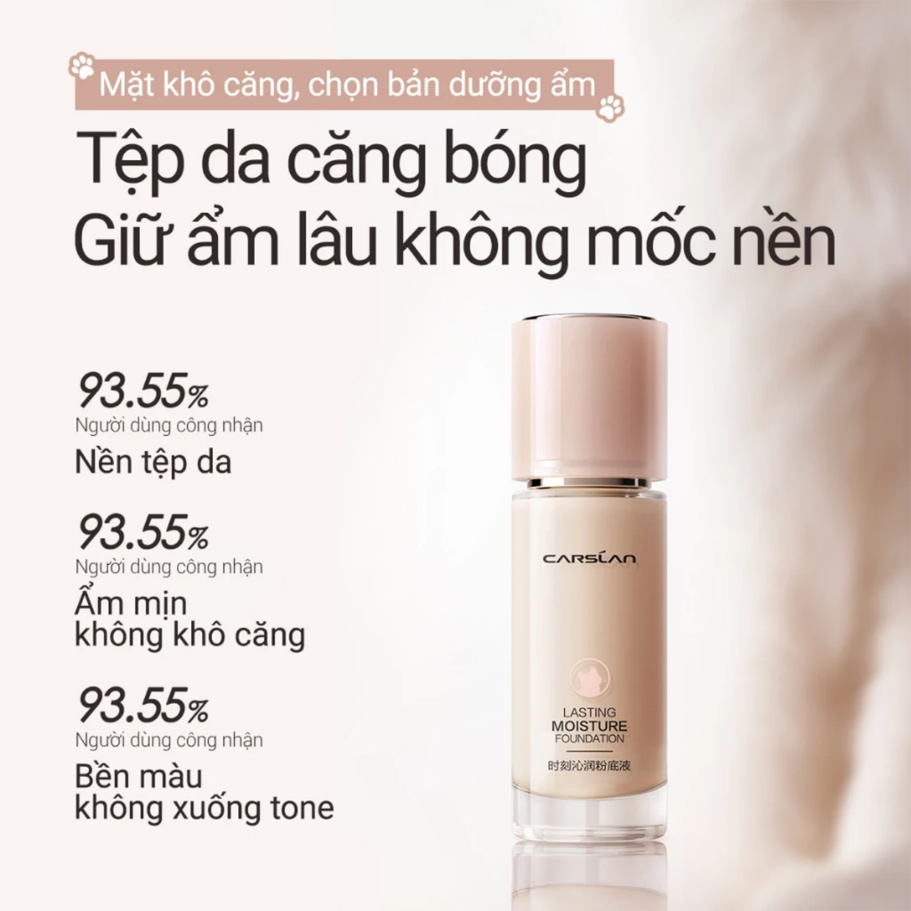Kem Nền Cho Da Khô Carslan Lasting Moisture Foundation 30g
