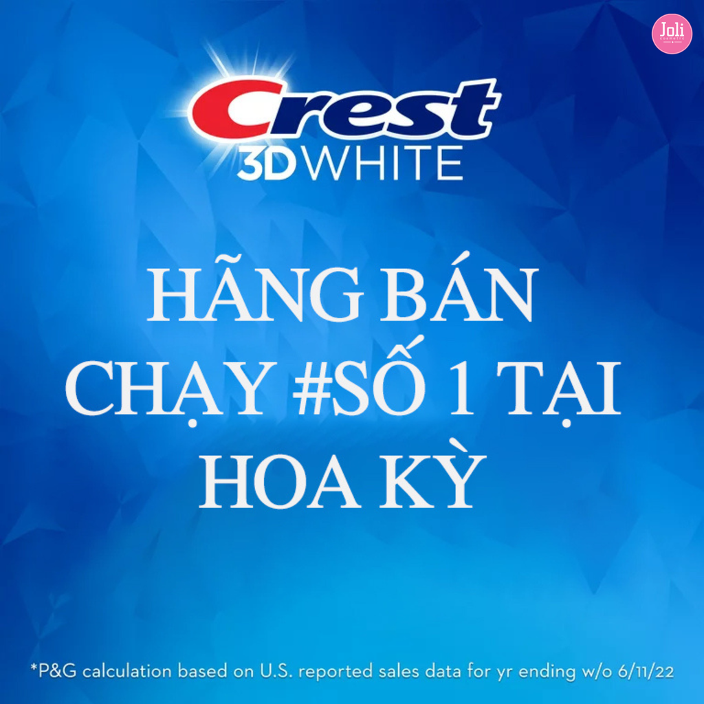 Kem Đánh Trắng Răng Crest 3D White Advanced Radiant Mint