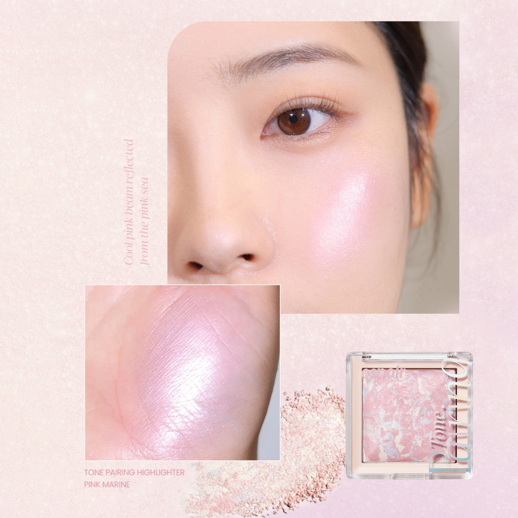 Phấn Bắt Sáng Espoir Tone Pairing Highlighter 9.6g (tặng kèm cọ)
