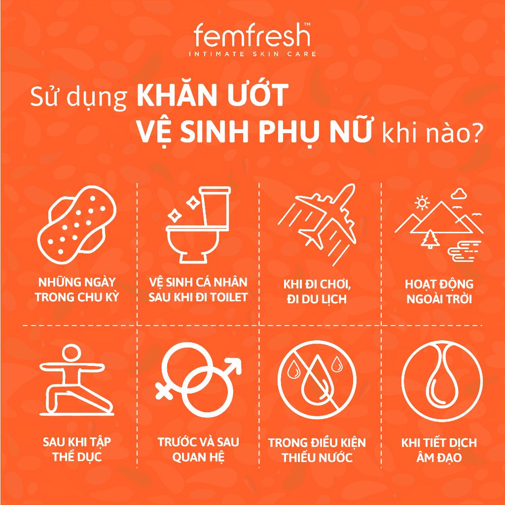 Khăn Ướt Vệ Sinh Vùng Kín Hằng Ngày Femfresh Intimate Skin Care Daily Wipes