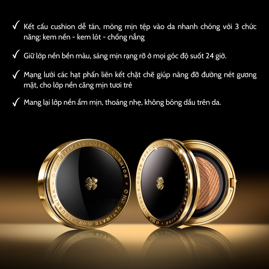 Phấn Nước Ohui Ultimate Cover Lifting Cushion 15gx2 (tặng kèm lõi)
