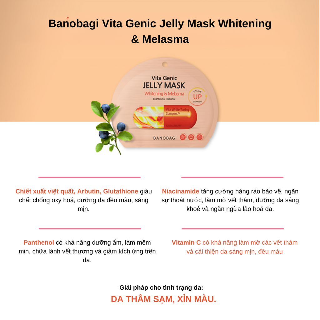 Mặt Nạ Banobagi Vita Genic Jelly Mask 30g