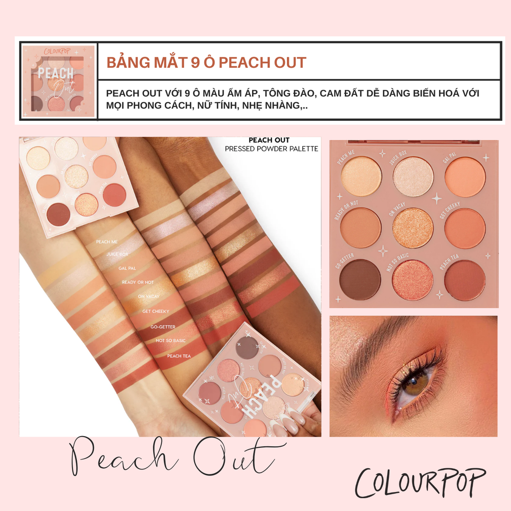 Bảng Phấn Mắt Colourpop Pressed Powder Palette 9 Màu
