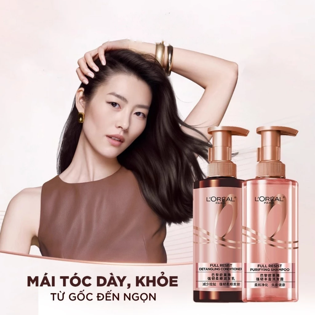 Dầu Gội Giảm Gãy Rụng Tóc Loreal Elseve Full Resist Anti Hair Fall Shampoo 440ml