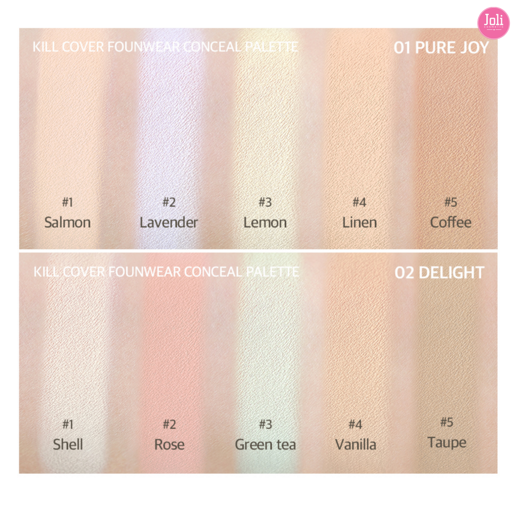 Bảng Phấn Che Khuyết Điểm Clio Kill Cover Founwear Conceal Palette 4.2g