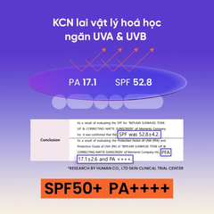 Kem Chống Nắng Nâng Tông Kiềm Dầu beplain Sunmuse Tone Up & Correcting Matte Sunscreen SPF50+ PA++++ 50ml
