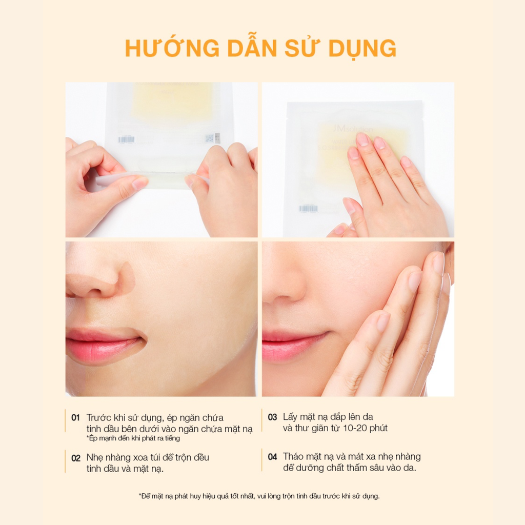 Mặt Nạ JMsolution Làm Dịu Da Water Luminous S.O.S Ringer Amino Mask