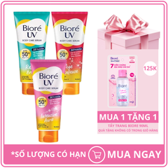 Serum Dưỡng Thể Chống Nắng Kháng Bụi Bioré UV Anti-Pollution Body Care Serum SPF 50+/PA+++ 150ml
