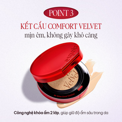 Phấn Nước Che Phủ Espoir Be Velvet Cover Cushion SPF42 PA++ 13g (Tặng Lõi Refill + Phấn phủ mini 3g)