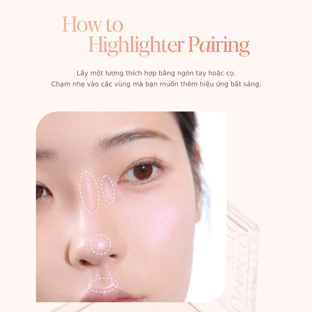 Phấn Bắt Sáng Espoir Tone Pairing Highlighter 9.6g (tặng kèm cọ)