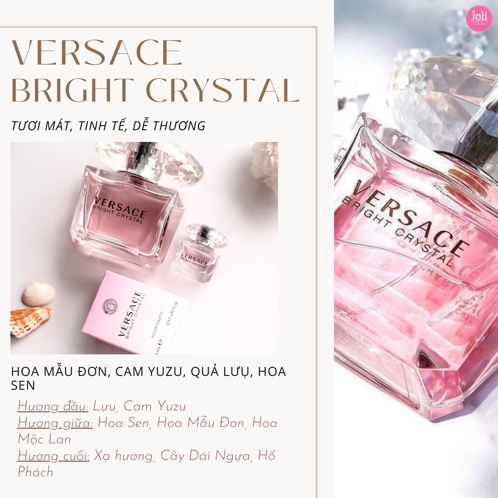Nước Hoa Nữ Versace Bright Crystal EDT 5ml