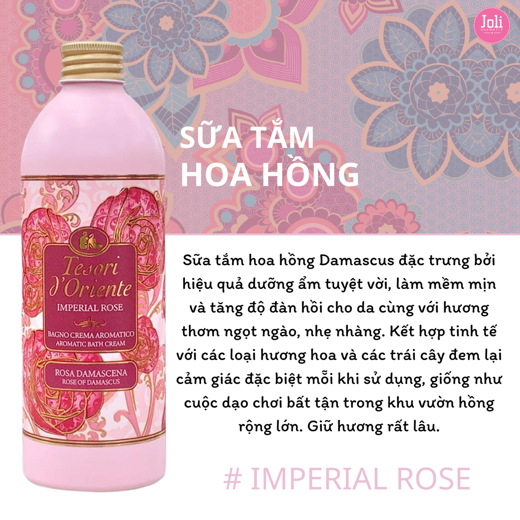 Sữa Tắm Hương Nước Hoa Tesori d'Oriente 500ml