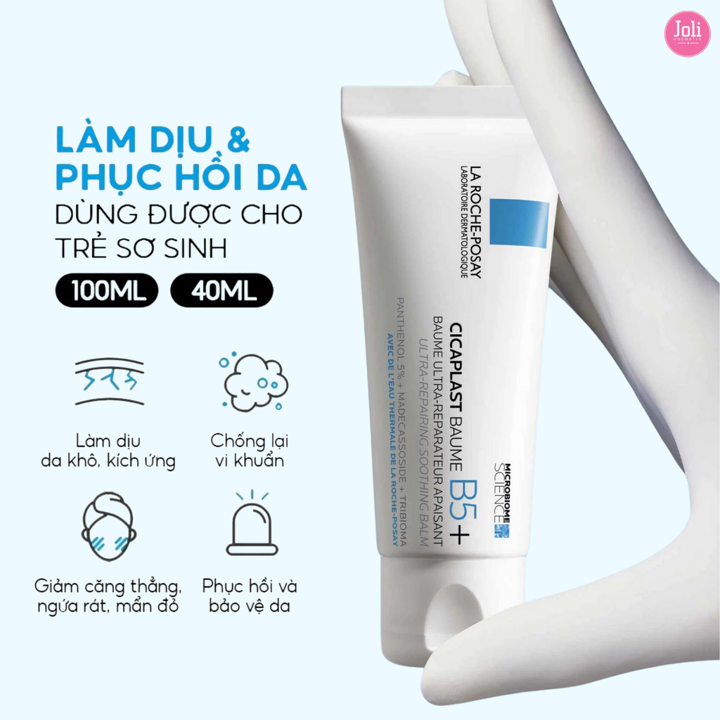 Bộ Sản Phẩm Kem Dưỡng Cicaplast Baume B5+ 40ml + Xịt Khoáng Phục Hồi Da La Roche Posay 50ml