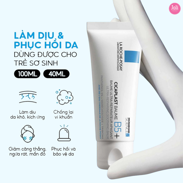 Bộ Sản Phẩm Kem Dưỡng Cicaplast Baume B5 40ml Xịt Khoáng Phục Hồi Da La Roche Posay 50ml