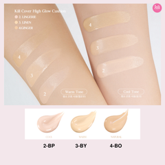 Phấn Nước Clio Kill Cover High Glow Cushion SPF50+ PA+++ 14g (Tặng kèm lõi)