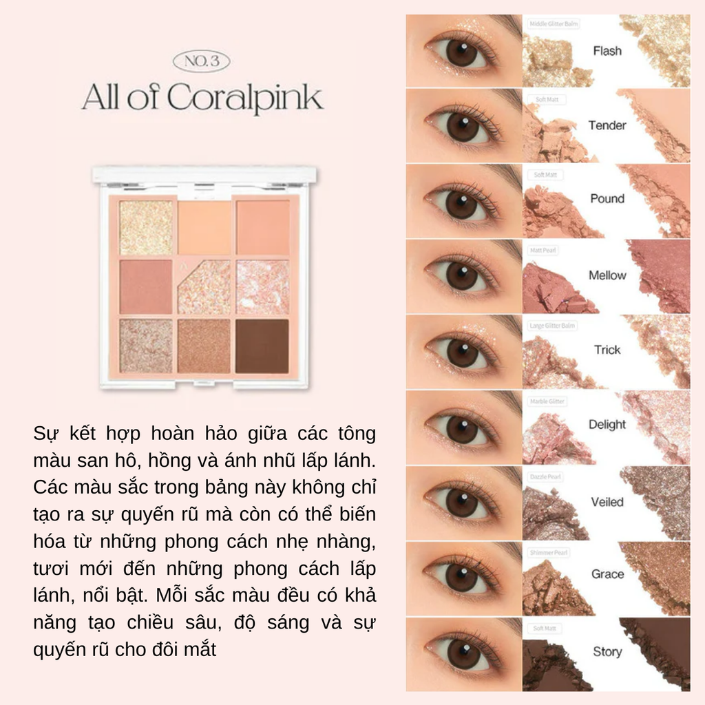 Bảng Phấn Mắt 9 Màu Unleashia Glitterpedia Eye Palette