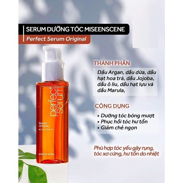 Tinh Chất Dưỡng Phục Hồi Tóc Mise En Scene Perfect Serum 80ml