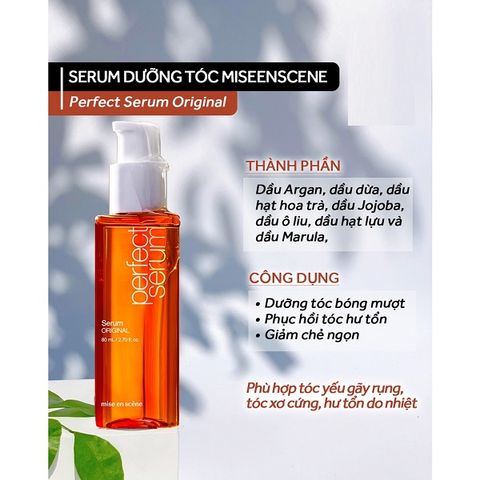 Tinh Chất Dưỡng Phục Hồi Tóc Mise En Scene Perfect Serum 80ml