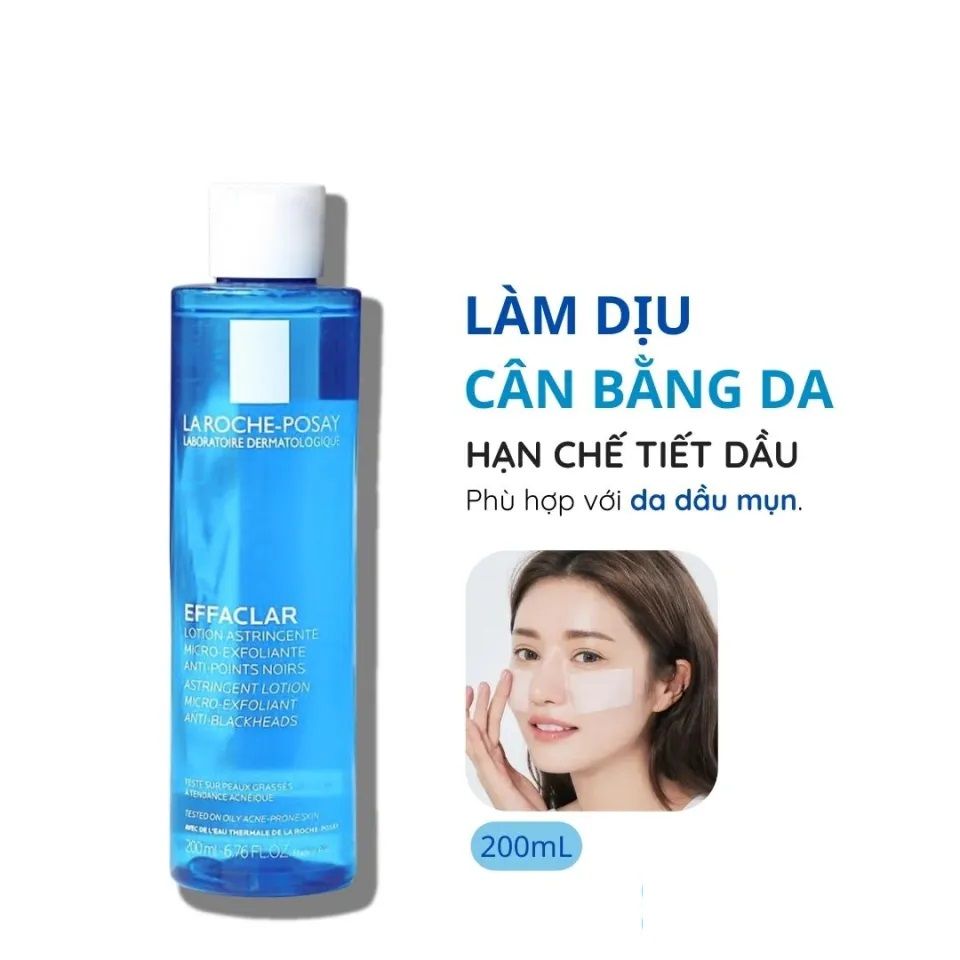 Nước Cân Bằng Cho Da Dầu La Roche-Posay Effaclar Astringent Lotion 200ml