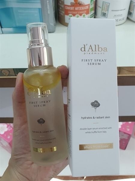 Tinh Chất Dạng Xịt Dưỡng Trắng Căng Bóng Da d'Alba First Spray Serum 100ml