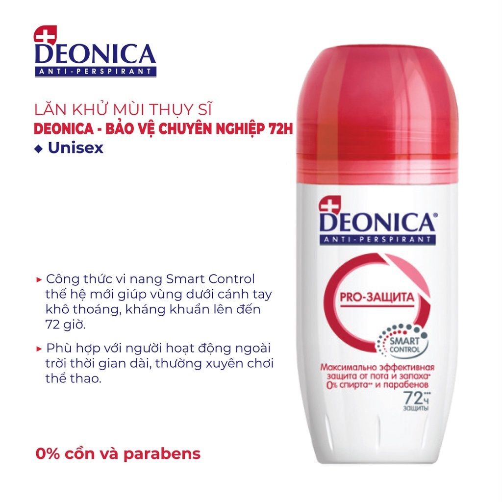 Lăn Khử Mùi Dành Cho Nam Và Nữ Deonica Deonica Anti - Perspirant Smart Control 50ml