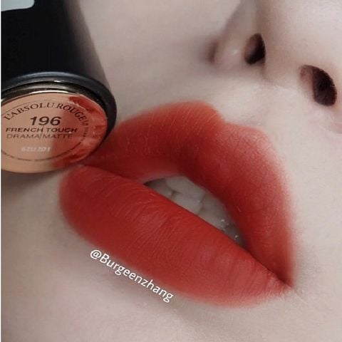 Son Kem Lì Lancome L'absolu Rouge Drama Matte #196 French Touch