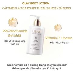 Sữa Dưỡng Thể Dưỡng Ẩm ,Trắng Da Olay B3+ Vitamin C Optic Glow & Whitening